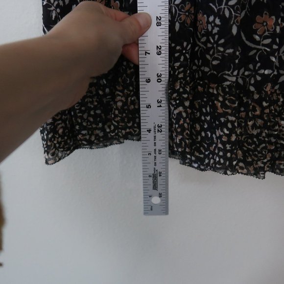 Ulla Johnson Ivy Silk Ruffle Sleeve Floral V-Neck Mini Dress - Picture 11 of 11